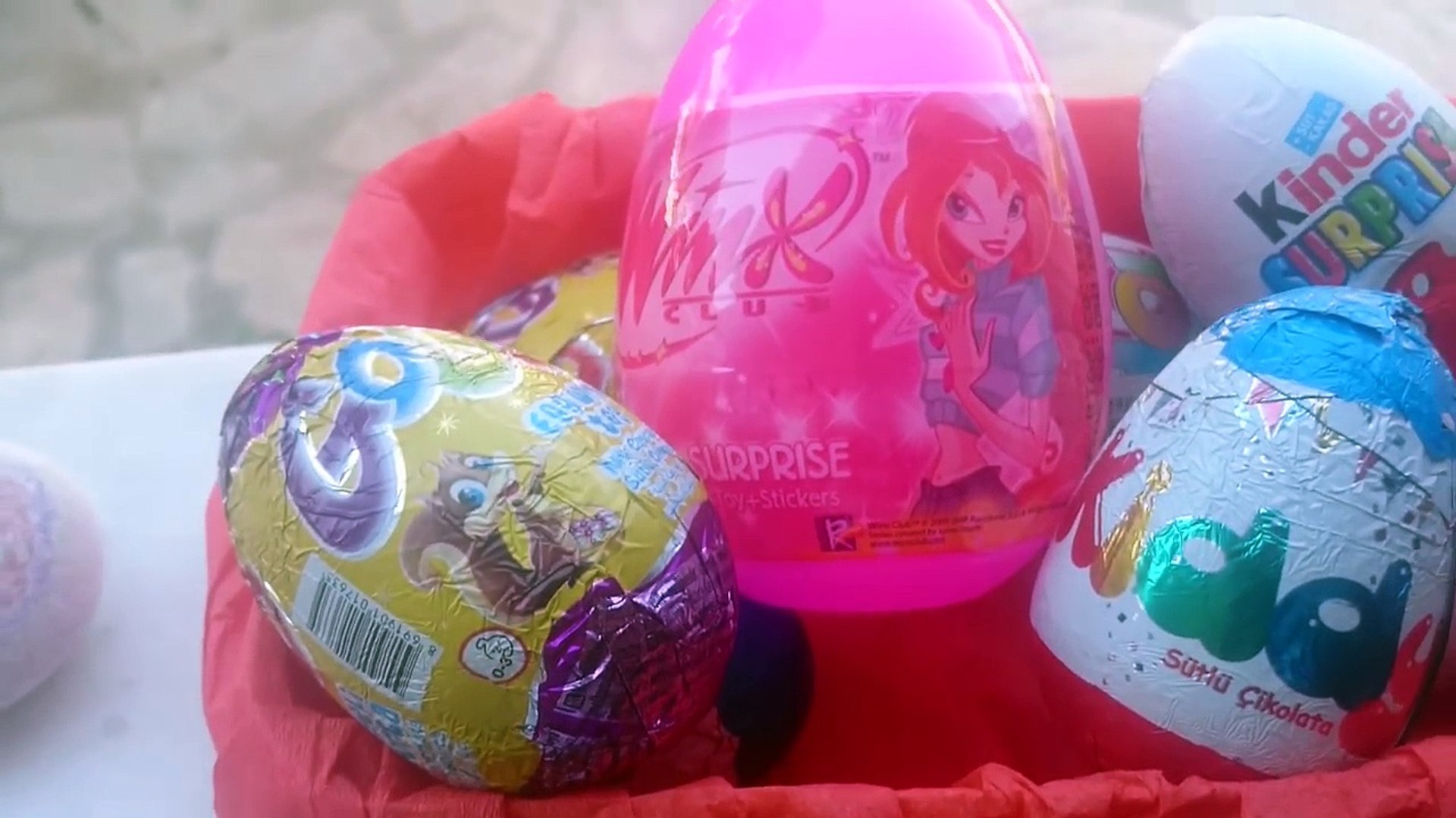 Sürpriz yumurta saklamaca oynadık Kinder winx club gogo topi kiddy sürpriz  yumurtalar - Dailymotion Video