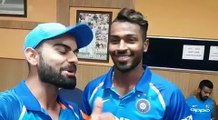 Virat Kohli & Hardik pandya on live on instagram