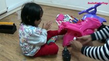 Pink Fairy Motorbike Ride On Power Wheels | Surprise Toy Unboxing & Assembly Playtime Kids Fun