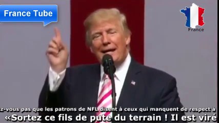 Trump traite de "fils de pute" les joueurs de football américain