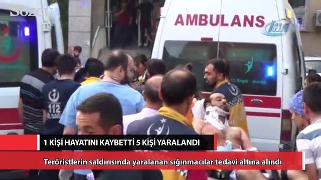 Teröristlerin saldırısında yaralanan sığınmacılar tedavi altına alındı