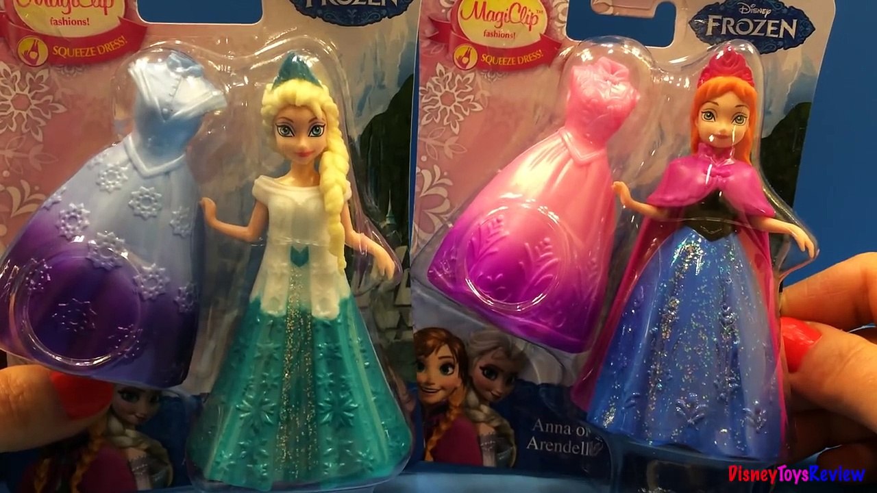 Disney Pixar Frozen Anna & Elsa MagiClip fashion dolls See Elsa from the Disney Frozen