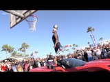 Chris Staples Dunks Over Aaron Gordon in a Corvette at Venice Beach!! CRAZY BOUNCE