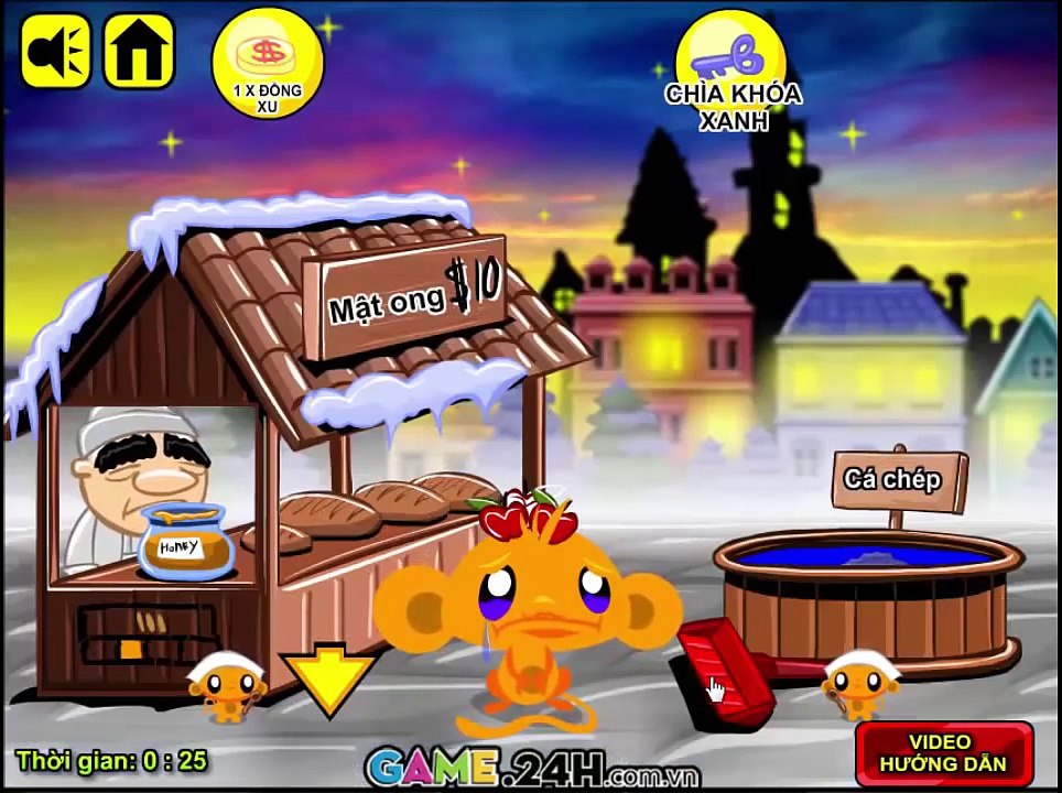 Game Chú Khỉ Buồn 26 - Hướng dẫn