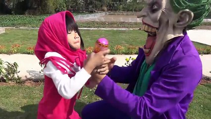 128 بكاء طفل يفقد حلوى ث   جوكر سرقة وطفل رضيع الوردي spidergirl غدزيلا، باتمان، هالك، مجمدة السا