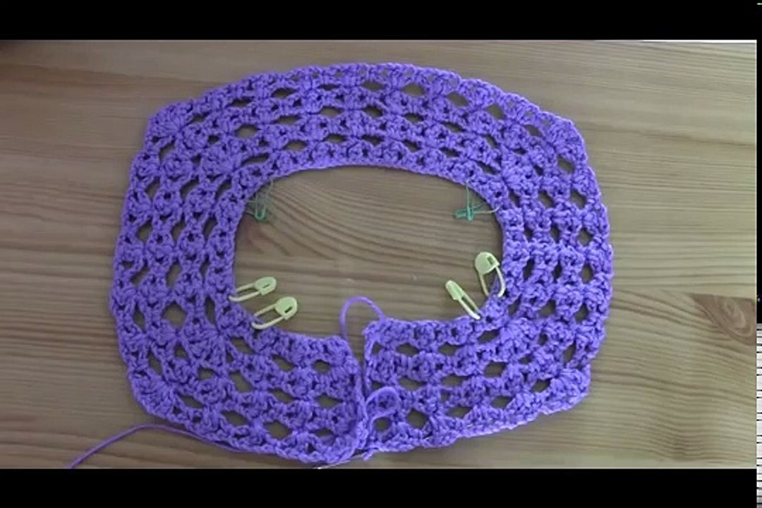 كروشيه فستان اطفال How to crochet a baby dress