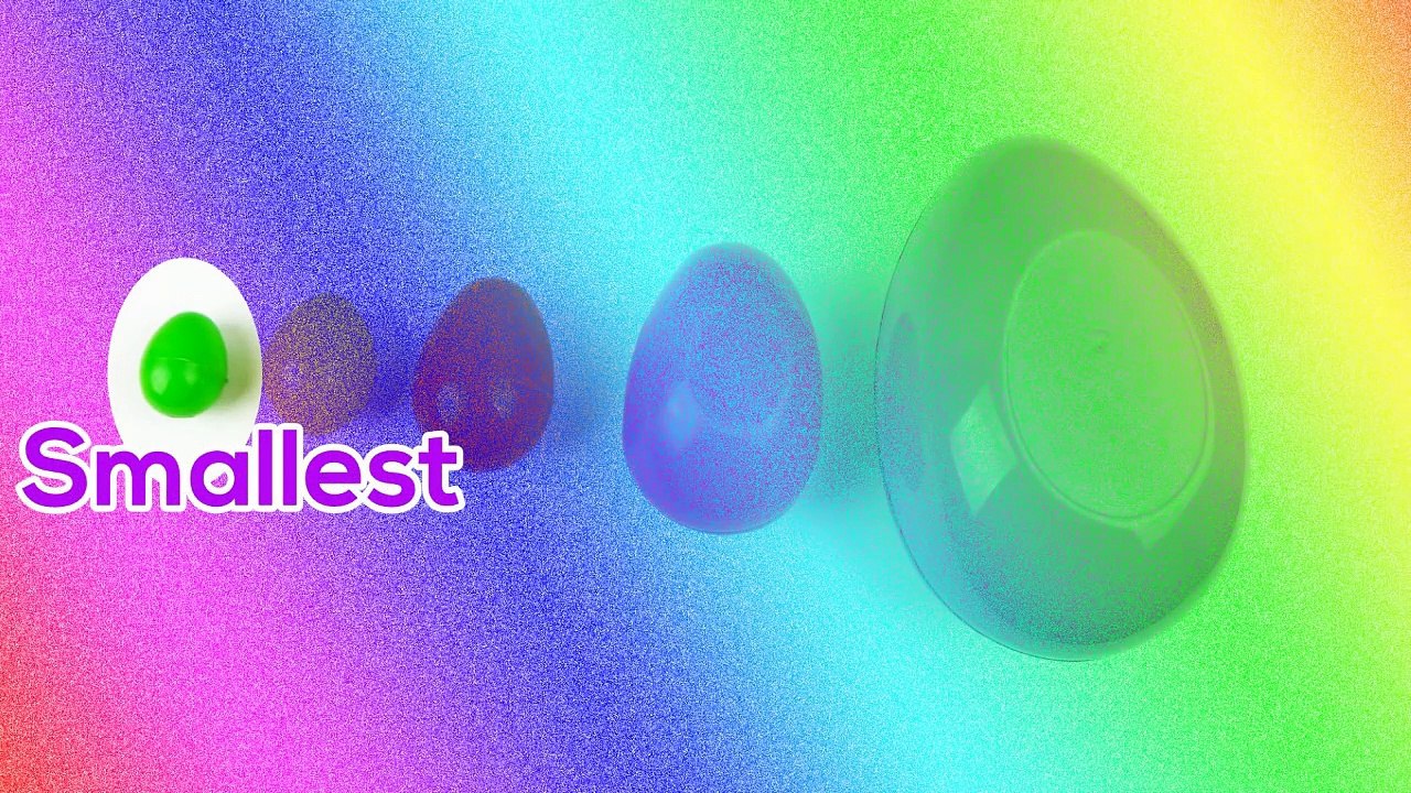 Learn Sizes & Learn Colours with Surprise Eggs! Reveal Bubble Tape, Candy & Chocolate Mystery Eggs!