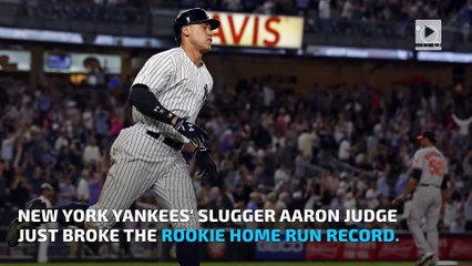 Aaron Judge just set the rookie home run record