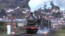 Steam Engine Pulling a Heavy Goods Train