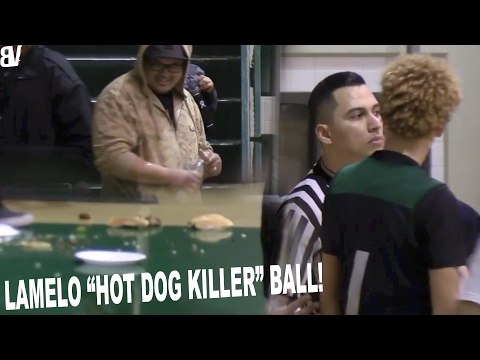 LaMelo Ball DESTROYS Man's HOT DOG With NO Remorse! | Melo Hot Dog Killer Ball