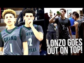 Lonzo Ball's LAST High School Game! SAVES State Title & Undefeated Season! Chino Hills v De La Salle