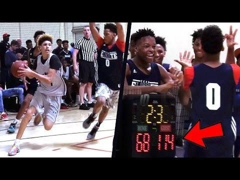 Big Ballers BLOWN OUT?! LaMelo Ball VS SNIPER Freshman PG! Game Gets UGLY! Big Ballers v Team Eleate
