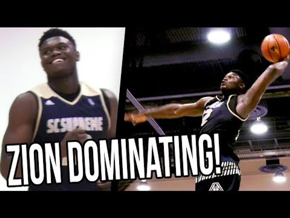 Zion DROPPED?!? Zion Williamson HAMMER Dunk & THROWING Shots To The STANDS + Devon Dotson EATING!