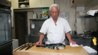 Fugu Fish is Cleaned by Licensed Japanese Chef No 1