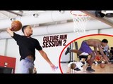 THE CULTURE RUN: Cassius Stanley STUPID Dunks Training With Pros! Kid Gets DROPPED! (SESSION 2)