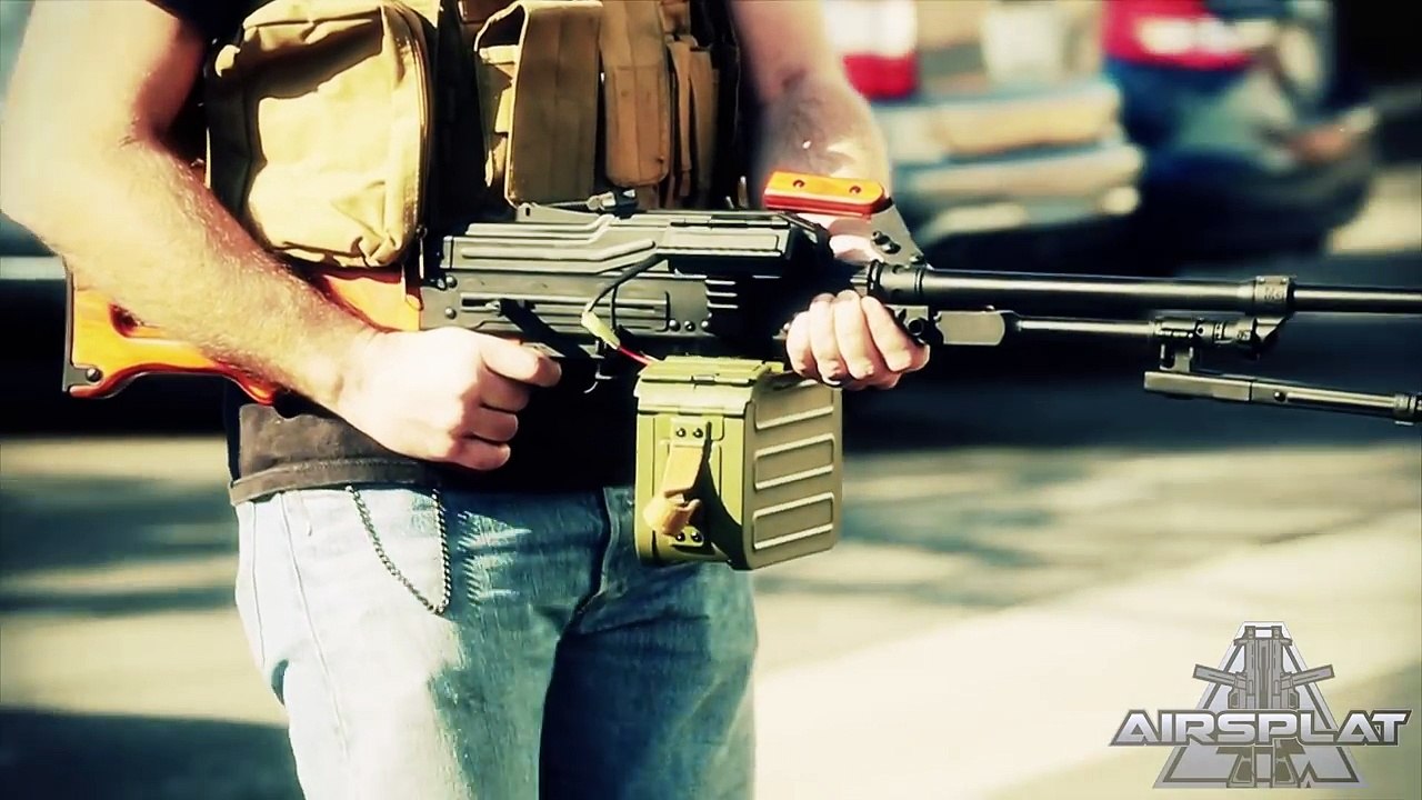 A&K PKM Full Metal Airsoft AEG Wood Version - AirSplat On Demand