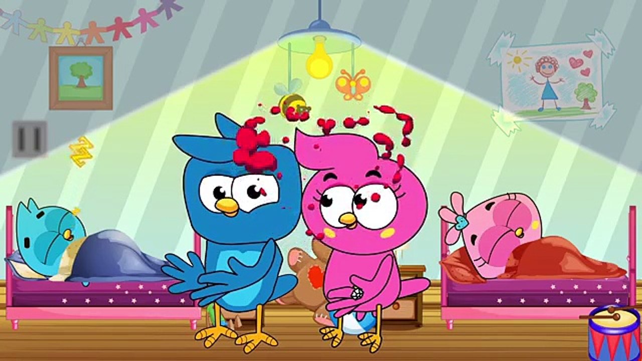 Birds Family Babies Stuck in the Escalator Full Episodes Cartoon Animation Nursery Rhymes