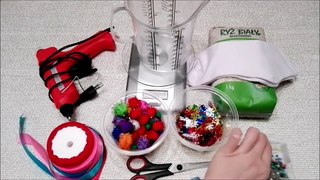 DIY- Bałwan ze skarpetki (How to make a snowman)