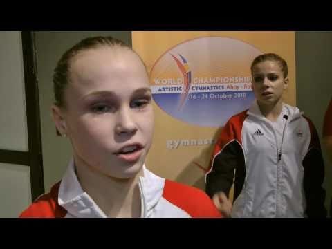 Rebecca Bross Interview - After Team Qualifications - 2010 World Artistic Gymnastics Championships