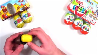 Opening Surprise Eggs Kinder Eggs vs ToTo Eggs!