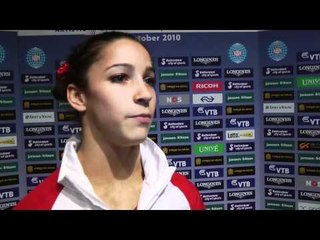 Alexandra Raisman Interview - After Floor Exercise Finals - 2010 World Gymnastics Championships