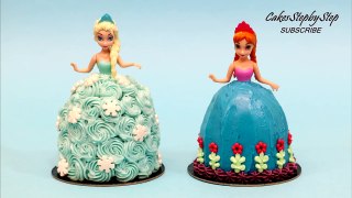 Elsa and Anna Mini Frozen Cakes - How To Make by CakesStepbyStep