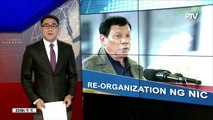 Pres. Duterte, ipinag-utos ang re-organization ng SIC