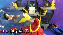 Play-Doh Trashcan Surprise Eggs Imaginext Batcave Trashcan Batman Robin Flash Wonder Woman Clayface