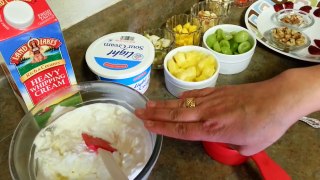 Fruit Cream Indian Dessert Recipe video by Chawlas-Kitchen.com