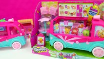 Shopkins Season 3 Glitzi Scoops Ice Cream Truck Playset Food Fair 4 Exclusive Toys Video Unboxing