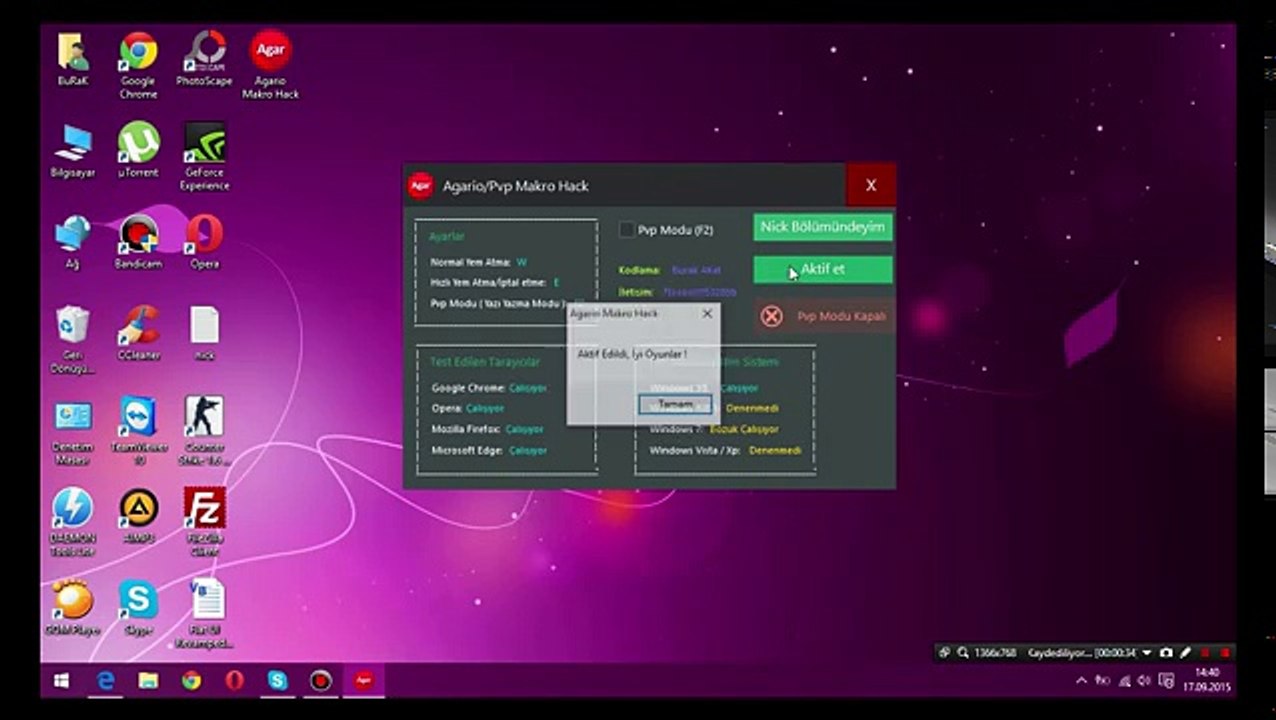 Agar.io & PVP / Hızlı W atma - Makro Hilesi !
