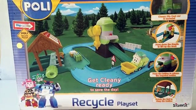 Robocar Poli Recycle Center Playset Cleany 로보카 폴리 - Unboxing Demo Review