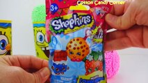 SpongeBob Foam Clay Surprise Eggs Ice Cream Cups Kinder Surprise Shopkins