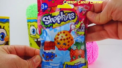 SpongeBob Foam Clay Surprise Eggs Ice Cream Cups Kinder Surprise Shopkins