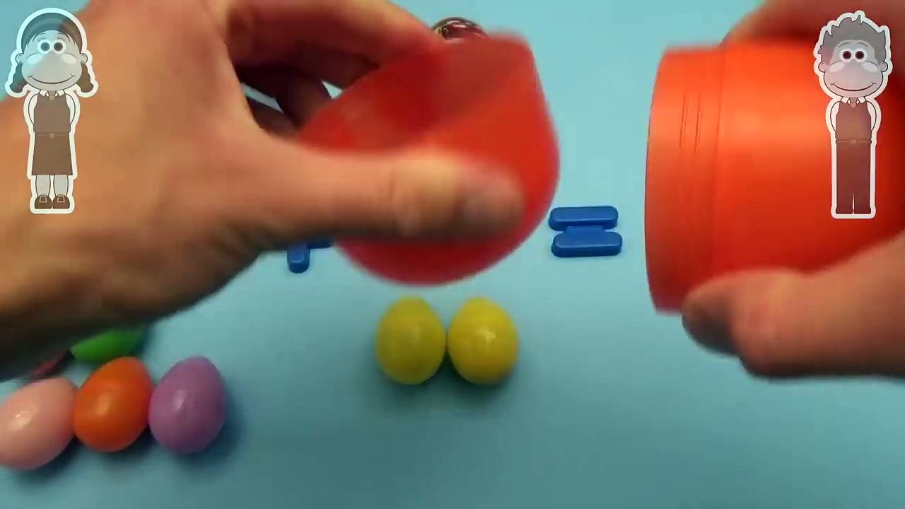 Disney Cars Surprise Egg Math Question! Learn Addition with Big Mouth Academy!