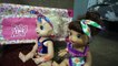 BABY ALIVE Swims With Elsa And Anna Inside Of Their House! Elsa And Anna Toddlers