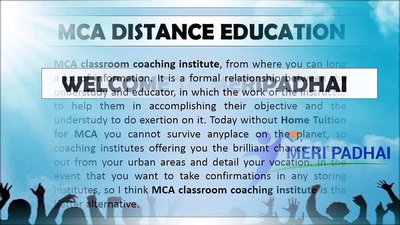 MCA Distance Education| Call - 1800-1230-133