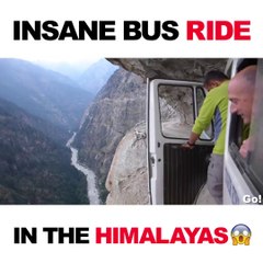 Rouler en bus sur la route la plus dangereuse de l'Himalayas... Terrifiant