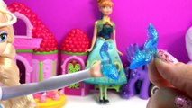 Disney Queen Elsa Frozen COLOR CHANGER DOLL Playset Ice Warm Water Change Toy Unboxing Video