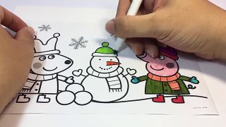 Coloring Peppa Pig Coloring Book - Peppa and Rebecca Coloring Page