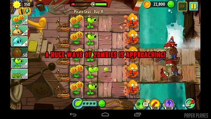 ►Plants vs Zombies 2◄ Pirate Seas Day 15 Tutorial