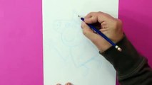 Cómo dibujar a Peppa Pig vestida de Hada - How to draw Peppa Pig Fairy