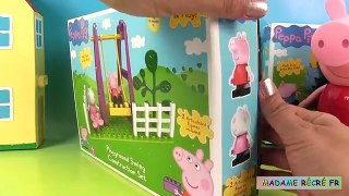 Peppa Pig Jeu de Construction Aire de Jeux Balançoire Toboggan Playground