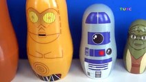 NEW STAR WARS Jedi Knight & Droids Nesting Matryoshka Dolls, Stacking Cups with Toy Surprise / TUYC