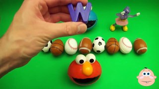 Kinder Surprise Egg Learn-A-Word! Spelling Sports! Lesson 8 (Teaching Letters Opening Eggs)