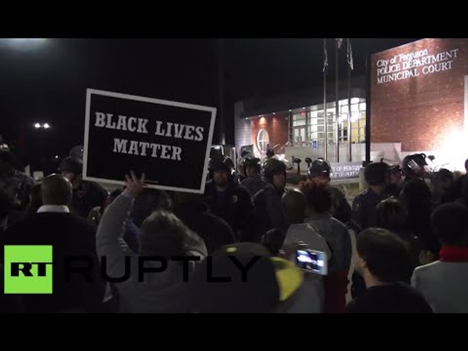 Ferguson protest: Arrests, 2 police officers shot