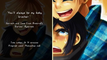 Speedpaint : Youll always be my Baby brother - Garroth and Zane Minecraft diaries