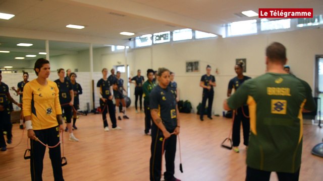 Landerneau. Hand : séance de musculation avec les Brésiliennes