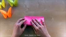 Origami Kelebek Yapımı - Kağıttan Kelebek Yapımı