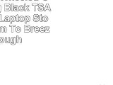 Sparrow II Wheeled Garment Bag Black  TSA FastPass Laptop Storage System To Breeze